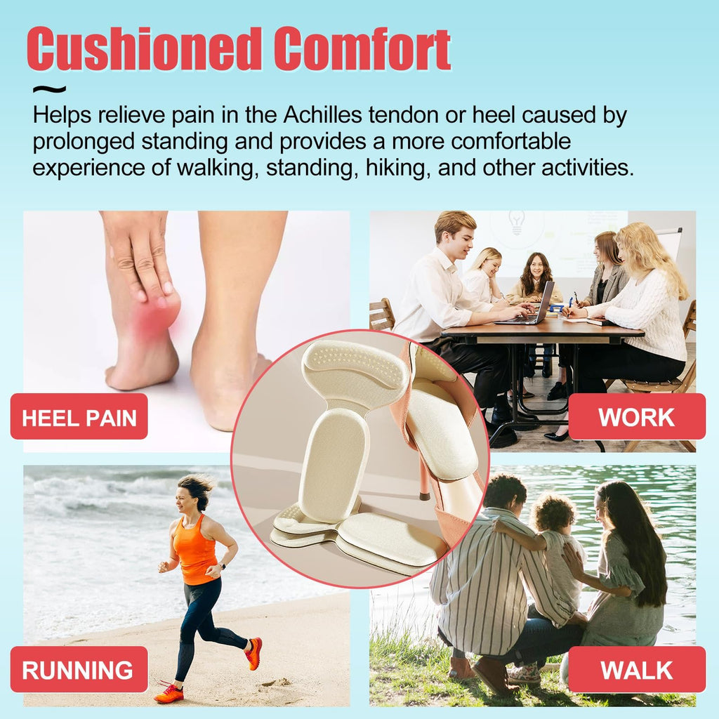 🔥Last Day - 49% OFF 🎁Anti-slip Heel Liners Soft Cushion Heel Protector Pads For Women Men Shoes