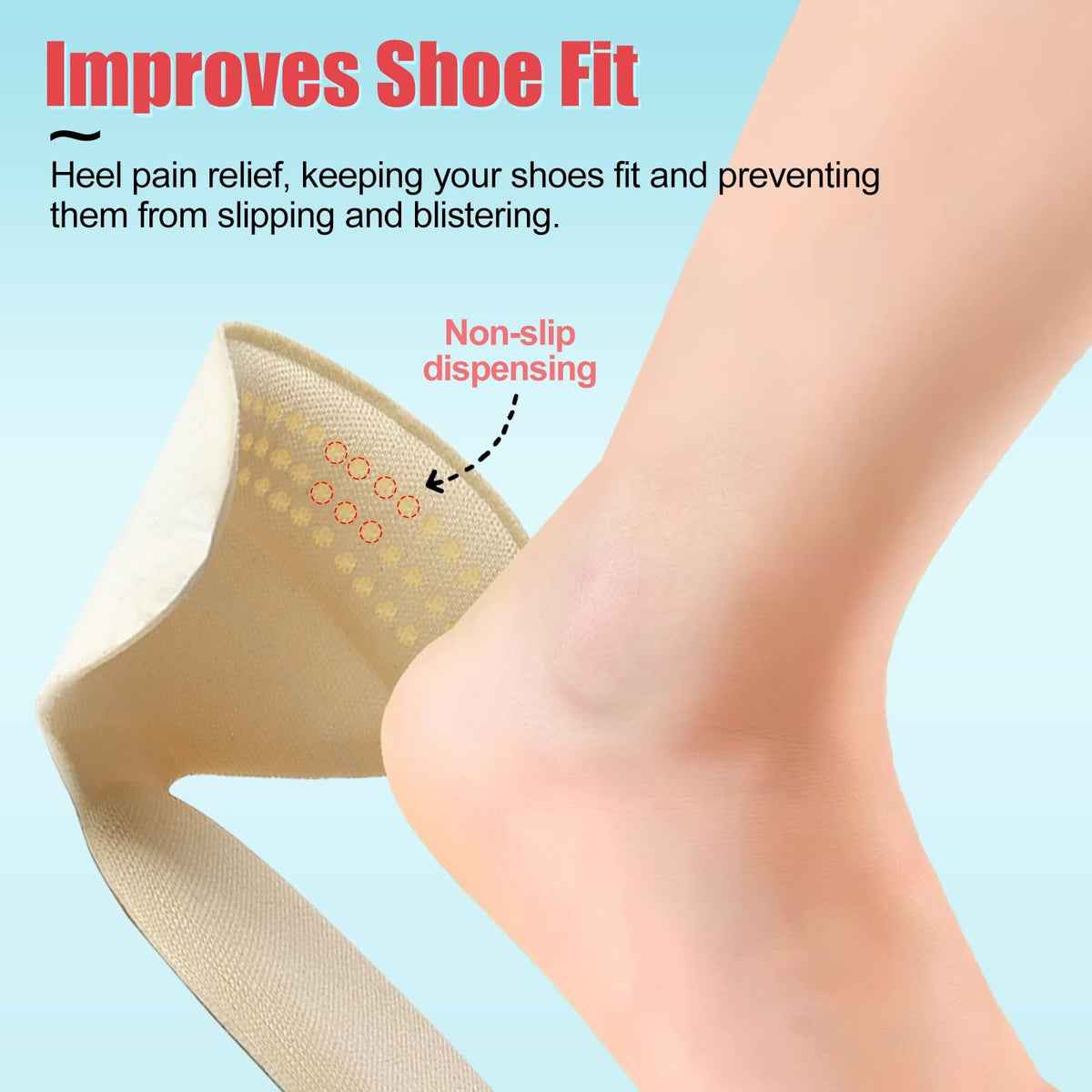 🔥Last Day - 49% OFF 🎁Anti-slip Heel Liners Soft Cushion Heel Protector Pads For Women Men Shoes