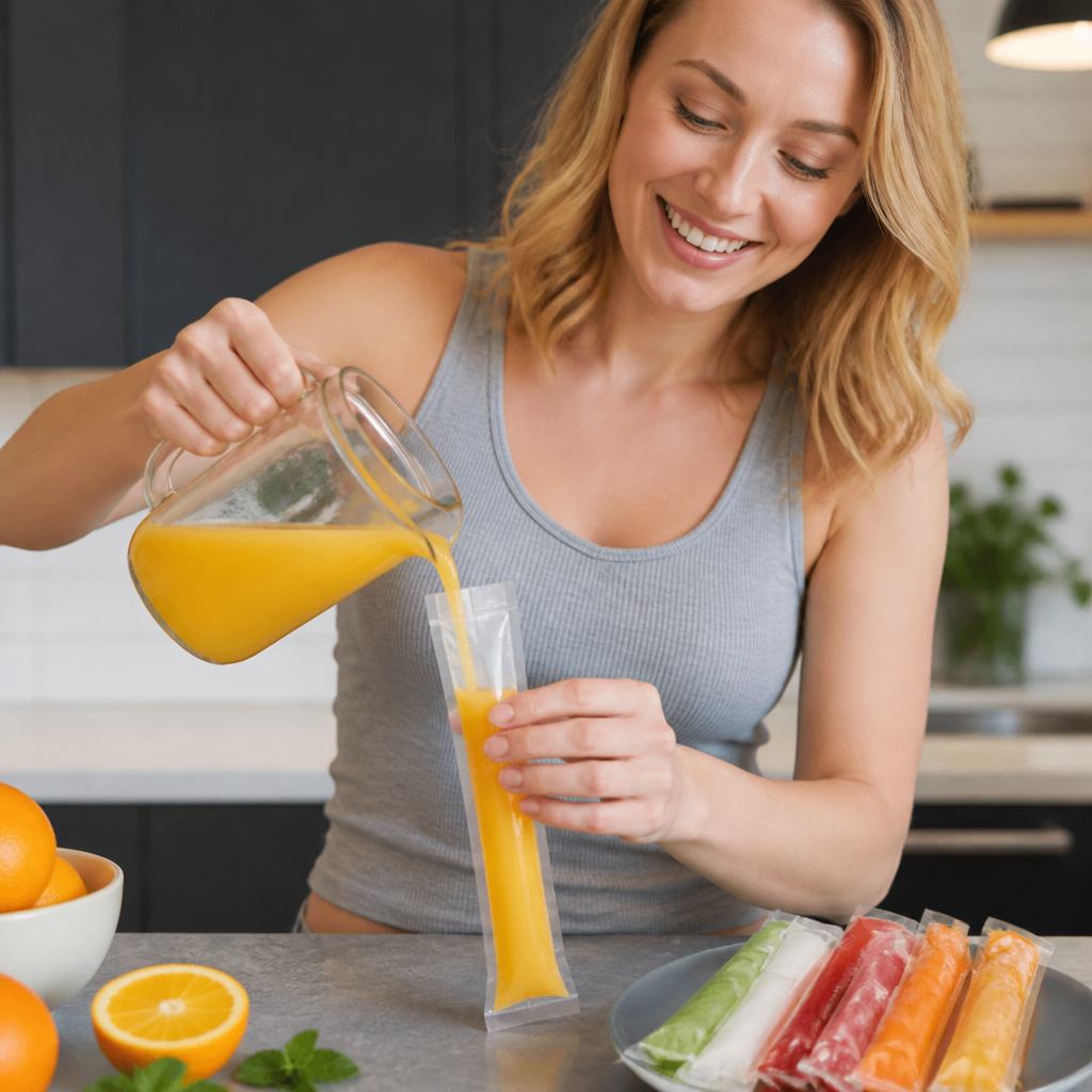 ✨Practical DIY Ice Pop Bags – Self-Sealing Disposable Molds for Homemade Ice Sticks